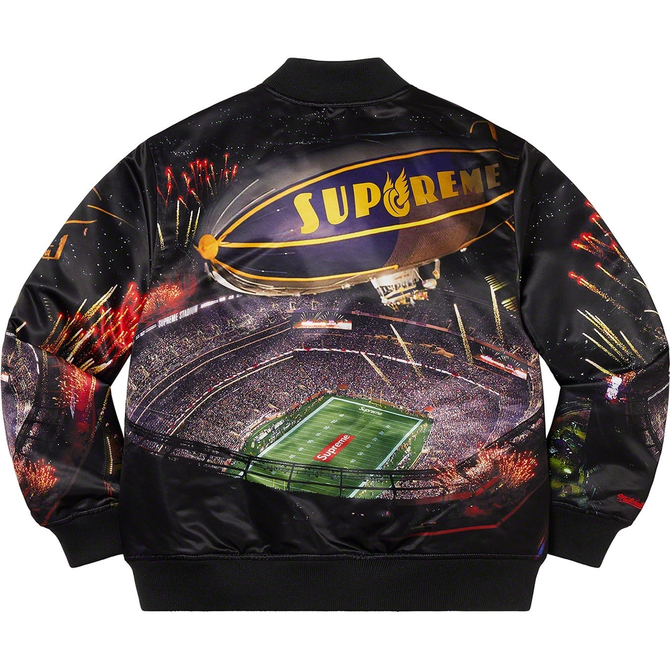 Supreme®/Mitchell & Ness® Stadium Satin Varsity Jacket view 10